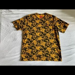 Supreme Small Box Logo Floral Tee- Orange